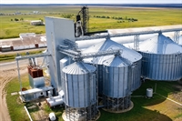 grain elevator with truck - 1
