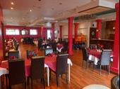 busy town centre restaurant