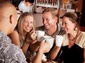 appealing cafe with low