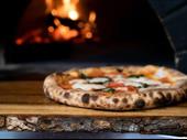 funky pizza shop with