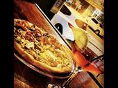 pizza shisha bar evening