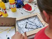 thriving art studio with