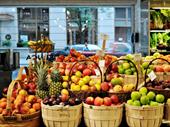 thriving fruit vegetable store