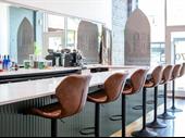 hair salon with bar