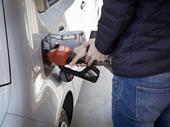busy gas station with