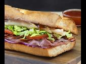 busy sandwich shop for