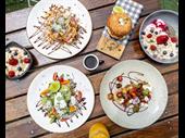 modern trendy cafe for
