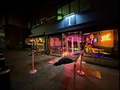 popular thriving bar for