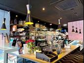 modern franchise coffee shop