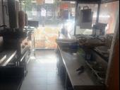 busy pizza kebab shop