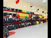 well-established garage with tyre