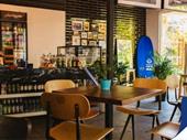 rare beachside café for