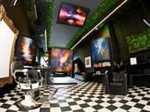 trendy luxary barbers shop