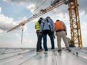 commercial roofing with crews