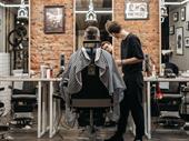 coming soon stylish barbershop