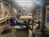 fully equipped woodwork shop