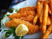 fish chips takeaway food