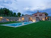 farmhouse with pool panoramic