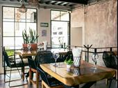 contemporary bistro restaurant with