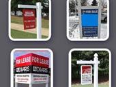 real estate sign post
