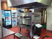 newly fitted pizza takeaway