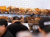 high-volume bagel shop with
