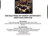 irish pub asset sale