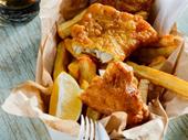 spacious fish chips with