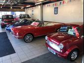 used car dealership with