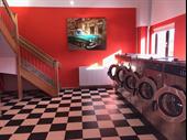 long-established laundry shop steam