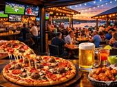 high traffic pizza pub