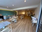 spacious cafe busy coastal