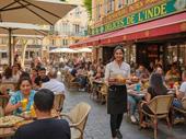 restaurant with large terrace