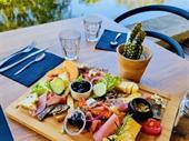 restaurant with terrace for