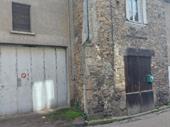 historic building with garage