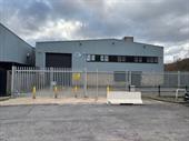 industrial warehouse with secure
