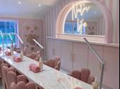 established nail salon busy