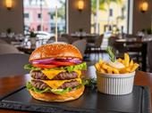 gourmet burger business with