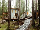 cabin glamping resort with