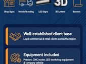 established signage printing branding